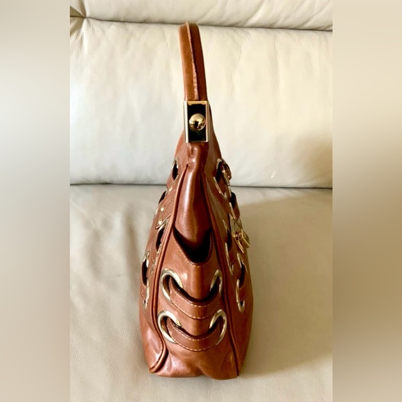 Jimmy Choo bag Brown Leather w/ Gold Accents - Picture 7 of 11